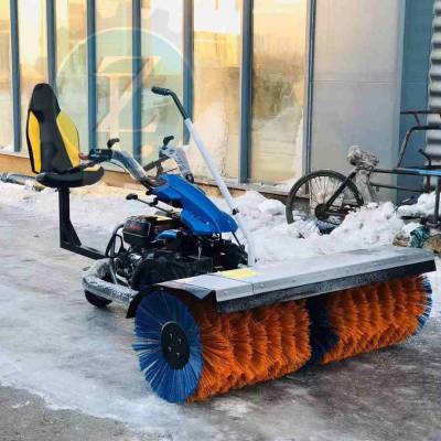 小型手推式扫雪机 小型手推式扫雪机 多功能全齿轮汽油铲滚刷式